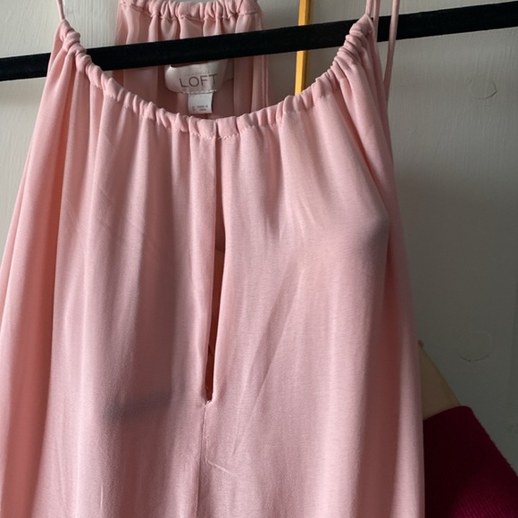 NWT gorgeous tiered pink LOFT dress - Picture 2 of 3